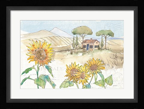 Framed Tuscan Elegance III Print