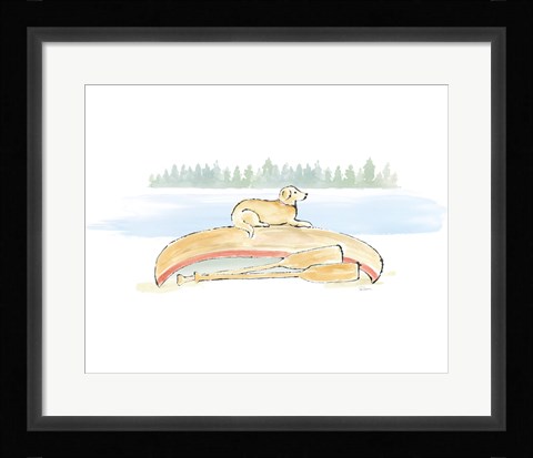 Framed Lakeside Days III Print