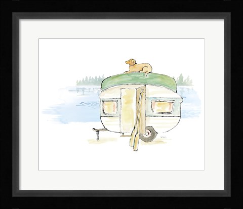 Framed Lakeside Days II Print