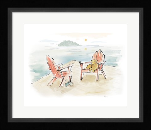 Framed Lakeside Days I Print