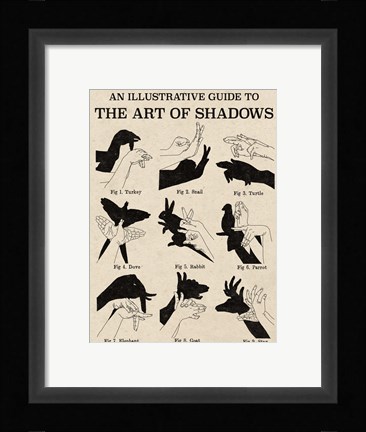 Framed Art of Shadows X Print