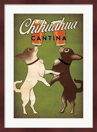 Framed Double Chihuahua Print
