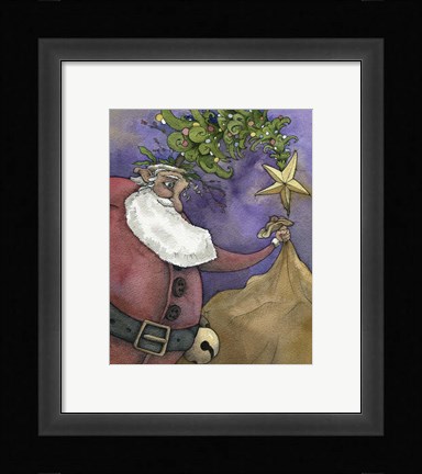 Framed Santa III Print