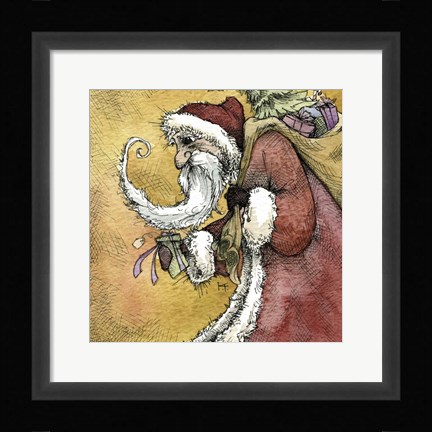 Framed Santa VI Print