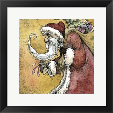 Framed Santa VI Print