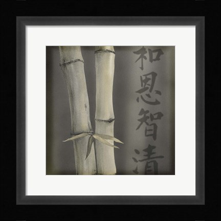 Framed Bamboo I Print