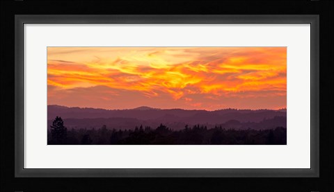 Framed Blazing Sunset Print