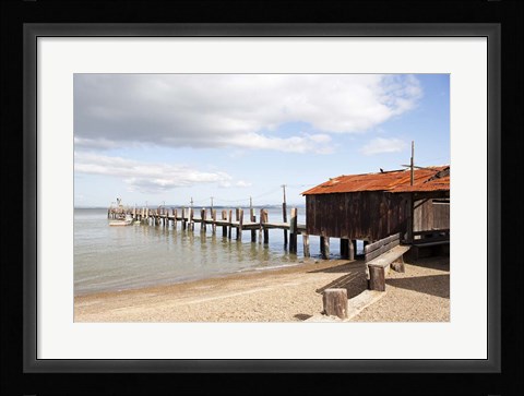 Framed China Camp Pier Print