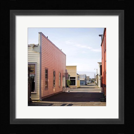 Framed Fort Bragg Alleyway Print