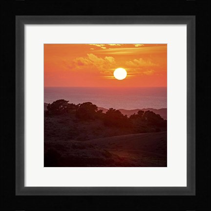Framed Mt Vision Sunset Print