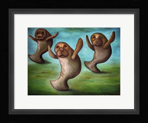 Framed Dance Of The Manatees Print