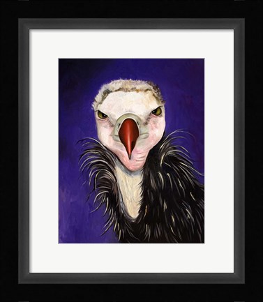 Framed Baby Vulture Print