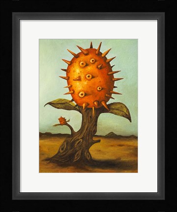 Framed Fruit Tree Horned Melon Print