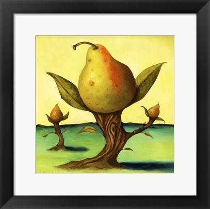 Framed Pear Trees 2 Print
