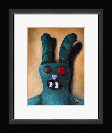 Framed Zombie Bunny Print