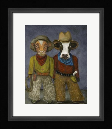Framed Real Cowboys Print