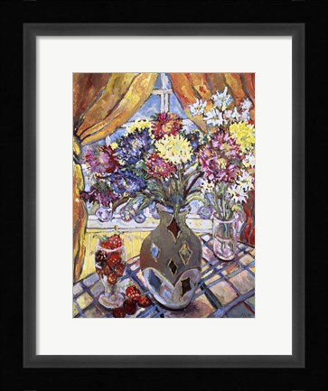 Framed Glass Strawberry Print