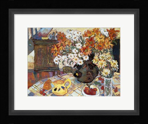 Framed Strawberries &amp; Cream Print