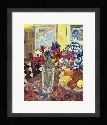 Framed Anemones Print