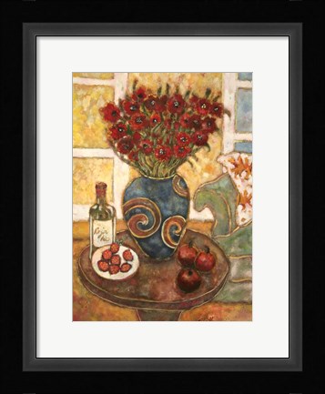 Framed Straw Flowers Print