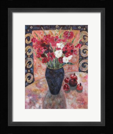 Framed Purple Gladioli Print