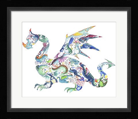 Framed Dragon Print