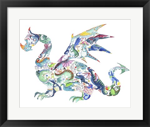 Framed Dragon Print