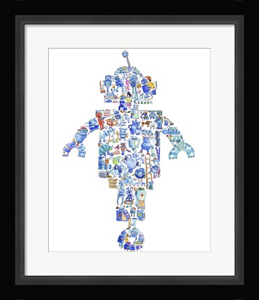 Framed Robot Print