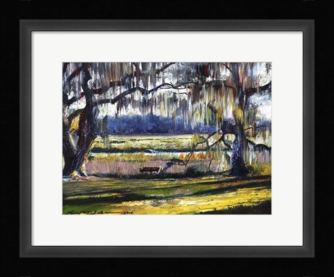 Framed Lowcountry Spanish Moss Escape Print