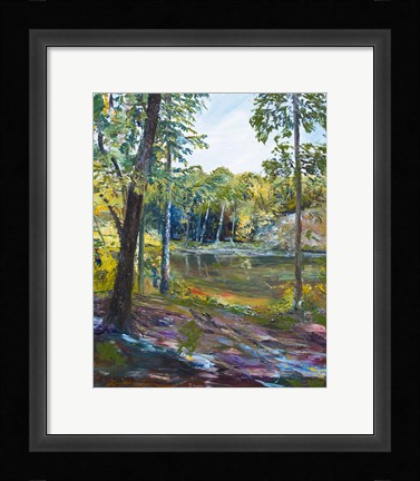 Framed Fishing Hole Print