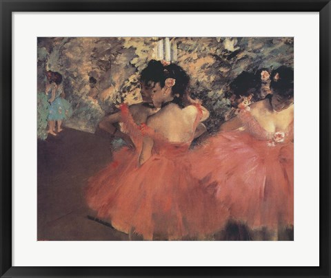 Framed Pink Ballerinas Print