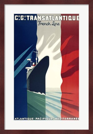 Framed Atlantique- Pacifique Print