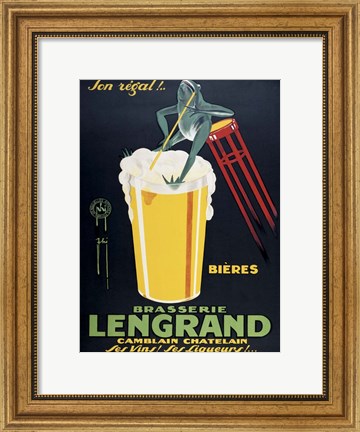 Framed Brasserie Lengrand Print