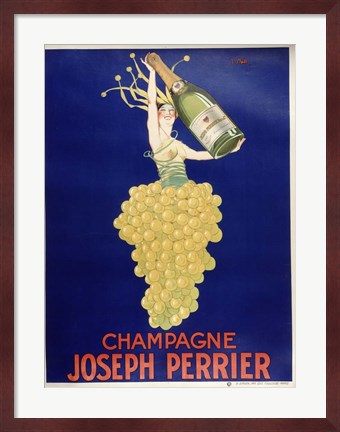 Framed Champagne - Joseph Perrier Print
