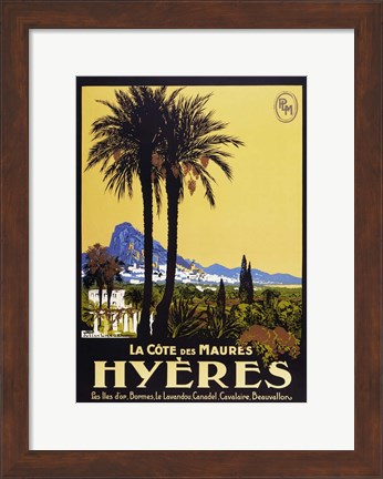 Framed Hyeres Print