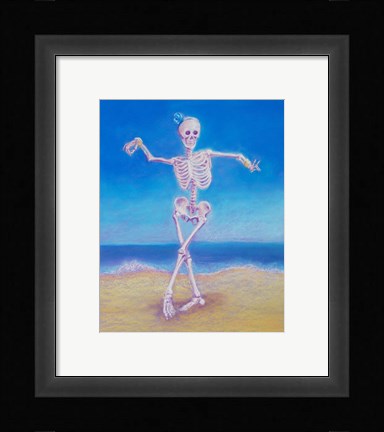 Framed Skelly Dancer I Print