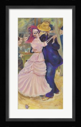 Framed Skelly Dance At Bougival Print