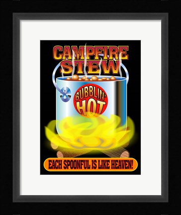 Framed Campfire Stew Print