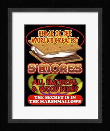 Framed S'Mores Print