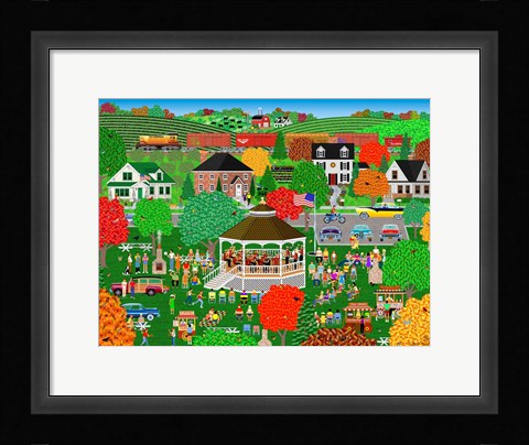 Framed Autumn Band Concert Print