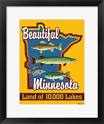 Framed Beautiful Minnesota Print