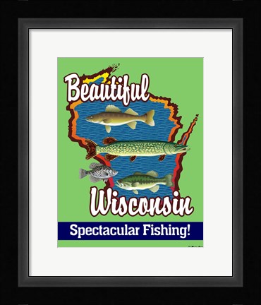 Framed Beautiful Wisconsin Print