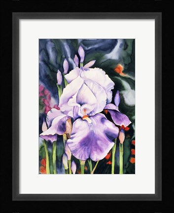 Framed Dancing Iris Print
