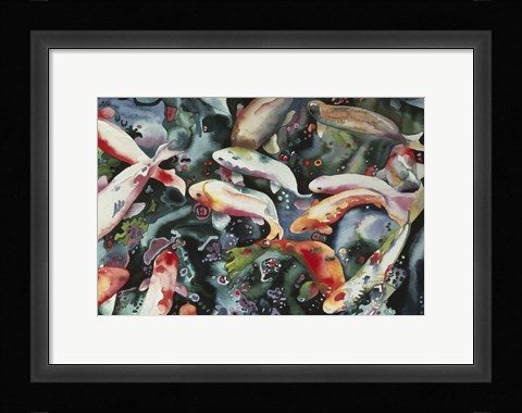 Framed Dancing Fish Print