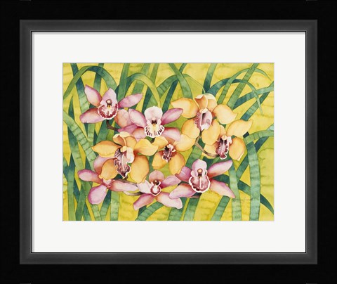 Framed Winter Orchids Print