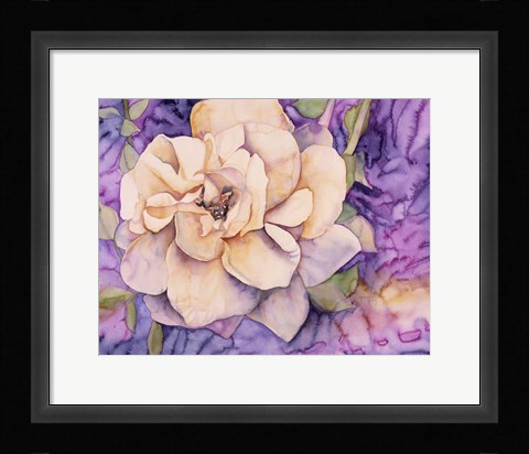 Framed Yellow Rose Print