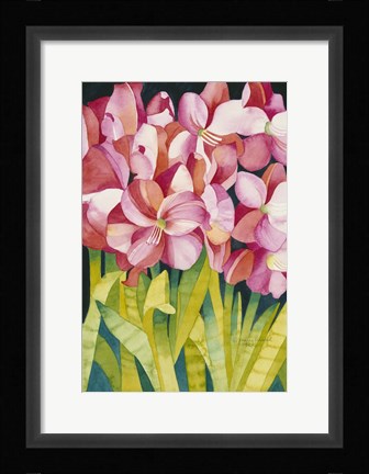 Framed Merry Amaryllis Print