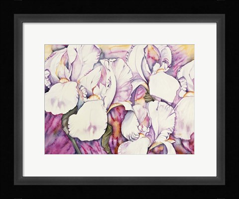 Framed 5 Iris Print