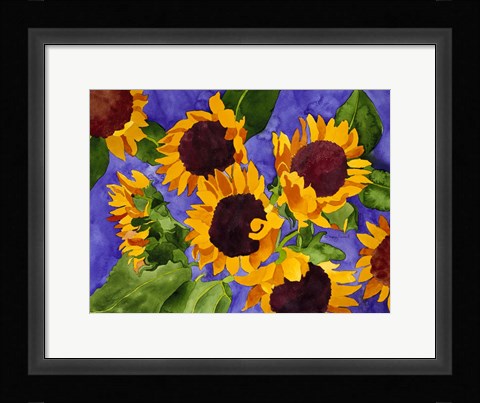 Framed New Mexico Sunflowers Print