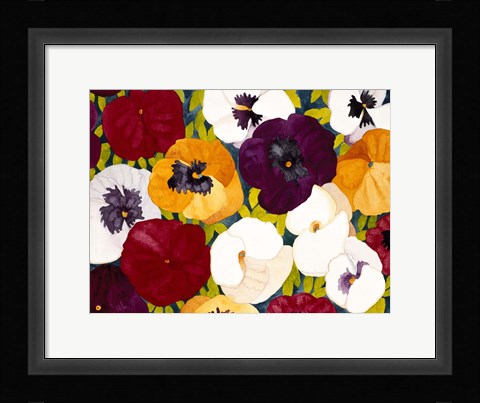 Framed Sacred Pansies Print